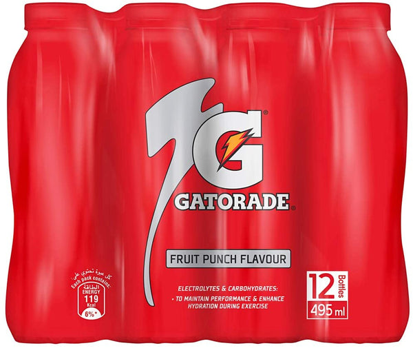 Gatorade Fruit Punch 12 x 495ml - Short Dated