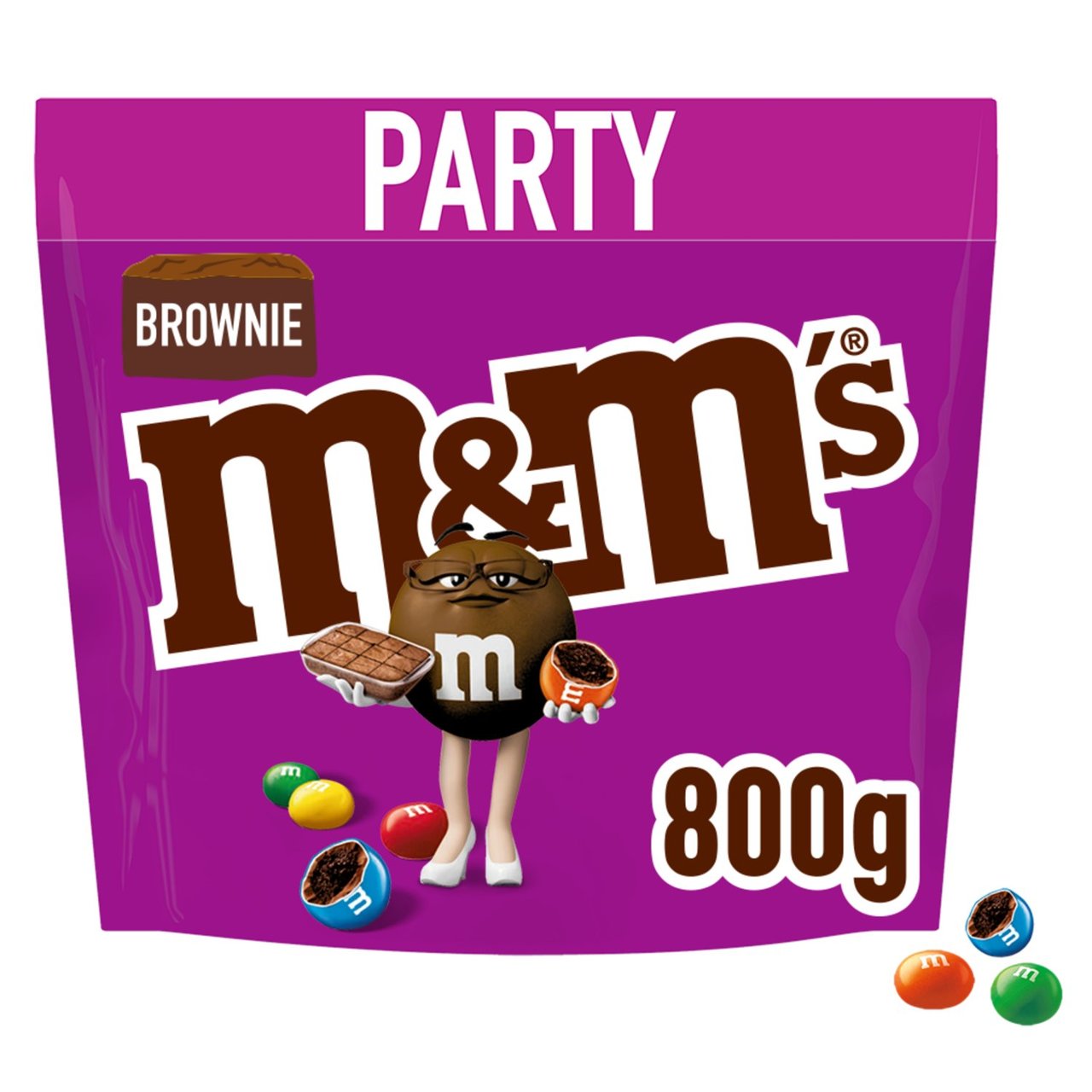 M&Ms Chocolate Brownie Party Mix 800g - Out of Date