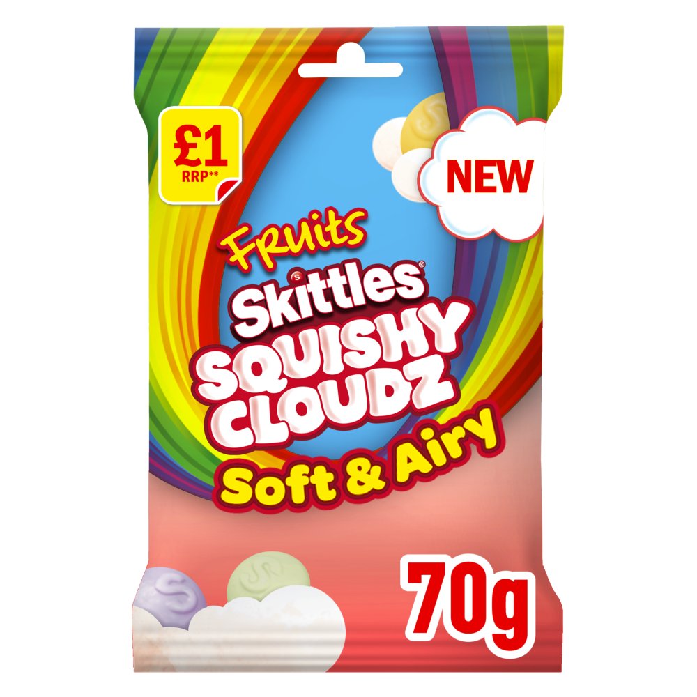 Skittles Squishy Cloudz 70g - Out of Date