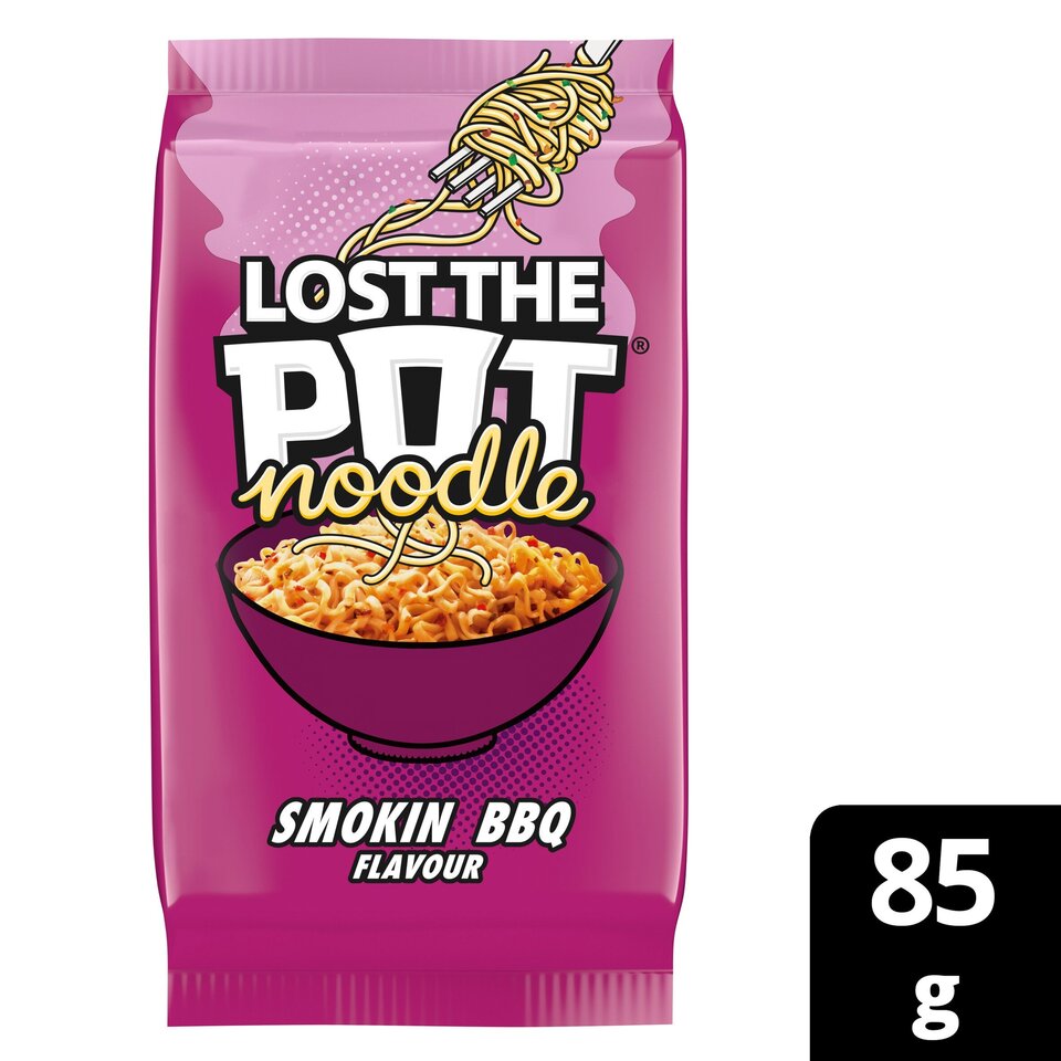 Lost The Pot Noodle Smokin BBQ 16 x 85g (Box) - Short Dated