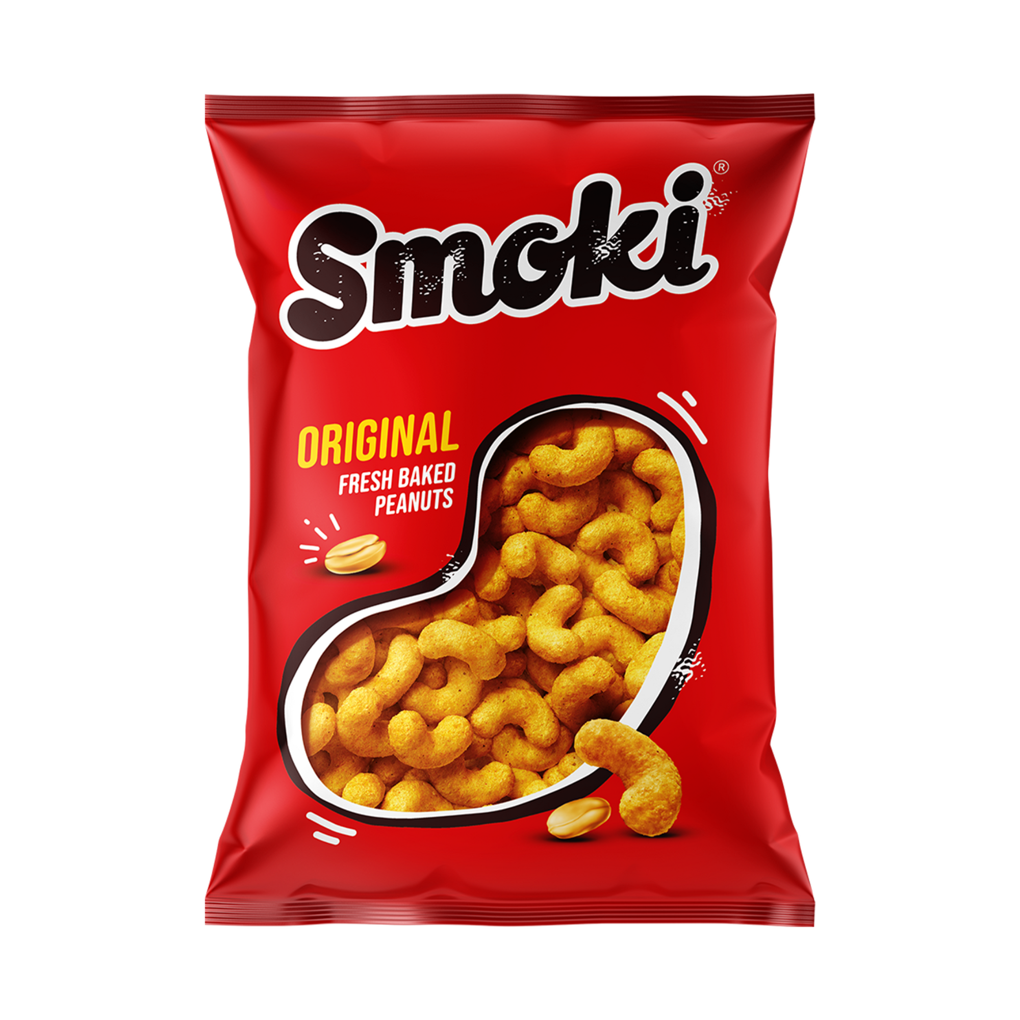 Stark Smoki Original Puffed Peanut Curls 1 x 50g - Out of Date