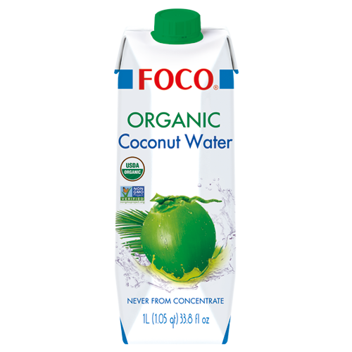 Foco Organic Coconut Water 1 x 1L - Out of Date