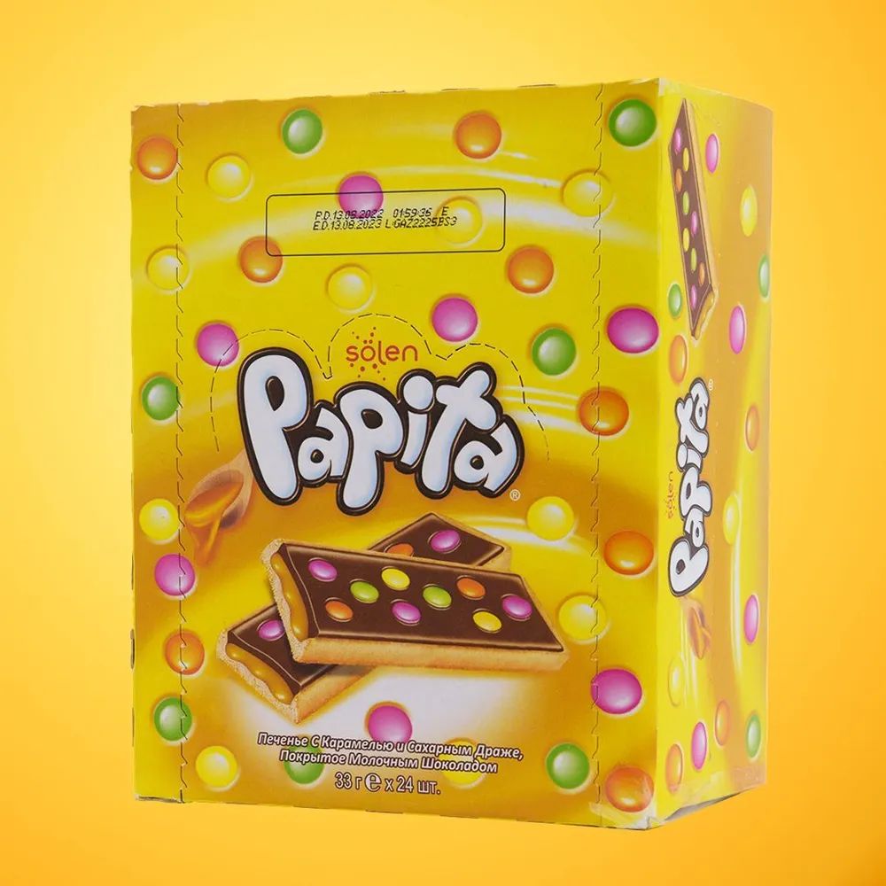 Solen Papita Caramel 24 x 33g (Box) - Short Dated