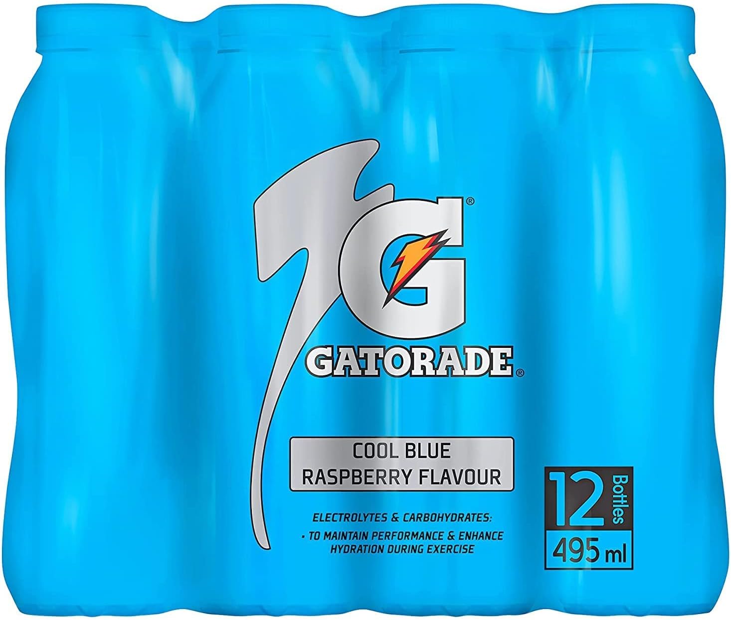 Gatorade Blue Raspberry 12 x 495ml - Out of Date