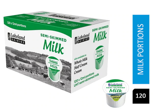 Lakeland Semi-Skimmed Milk Pots (Pack of 120) - Out of Date