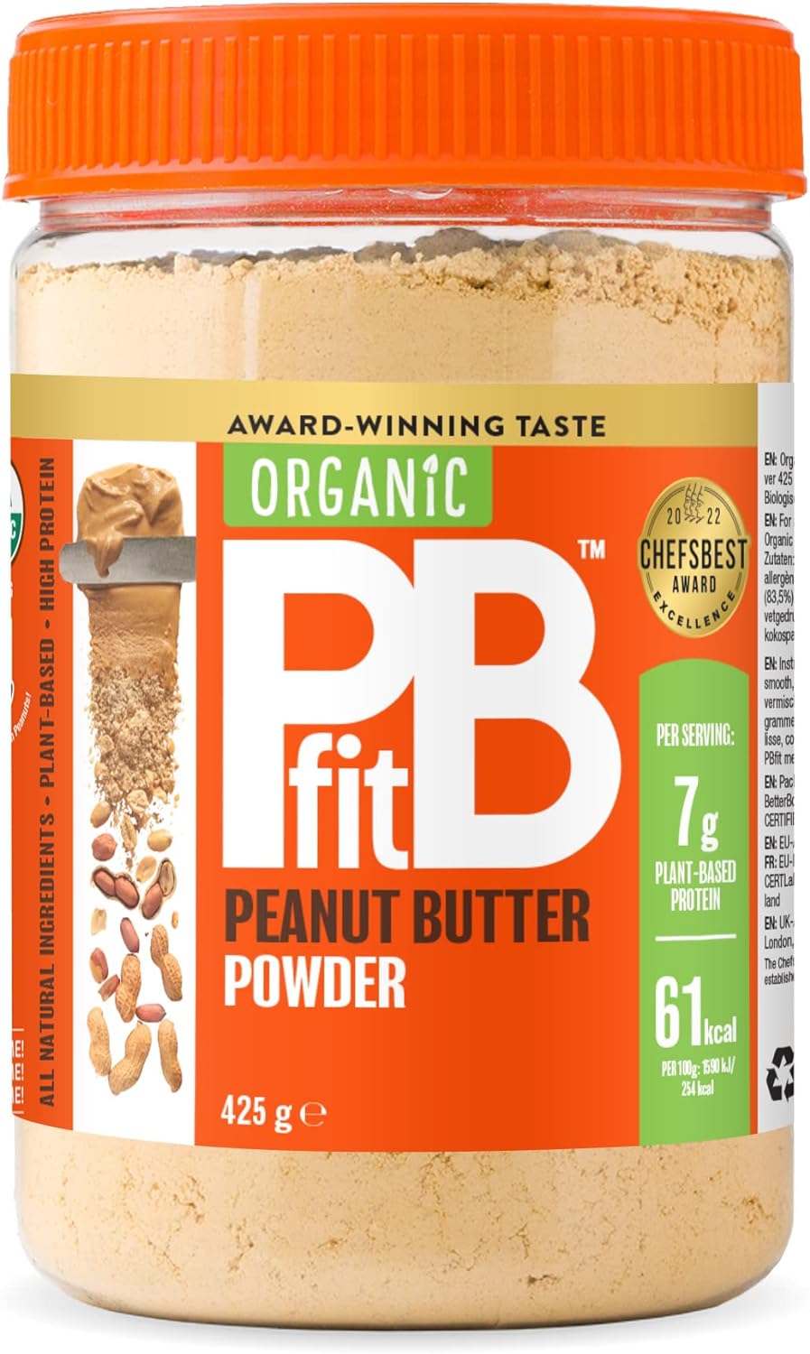 Bfit Organic Peanut Butter Powder 425g - Out of Date